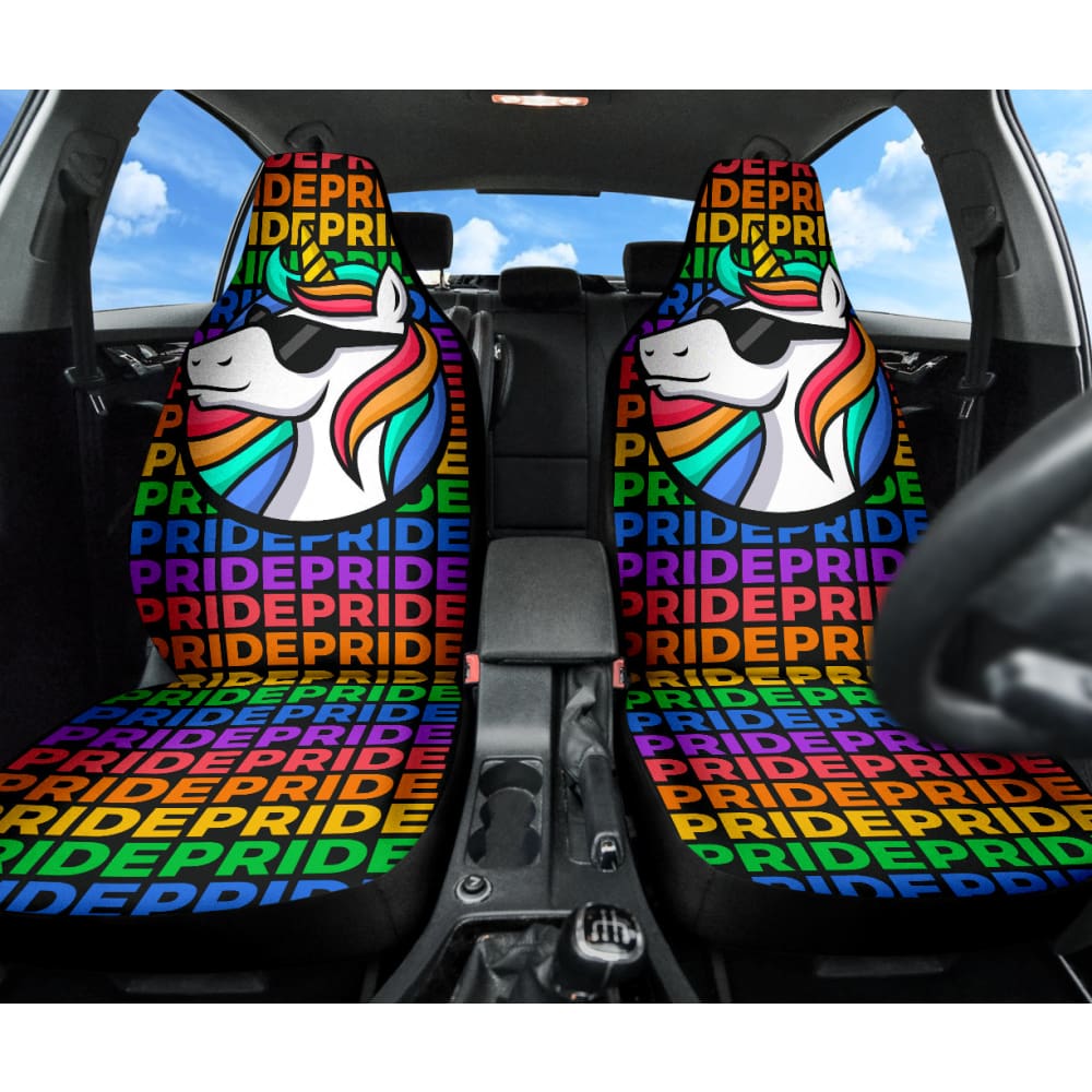 Amazing Pride LGBT Unicorn Car Seat Covers
