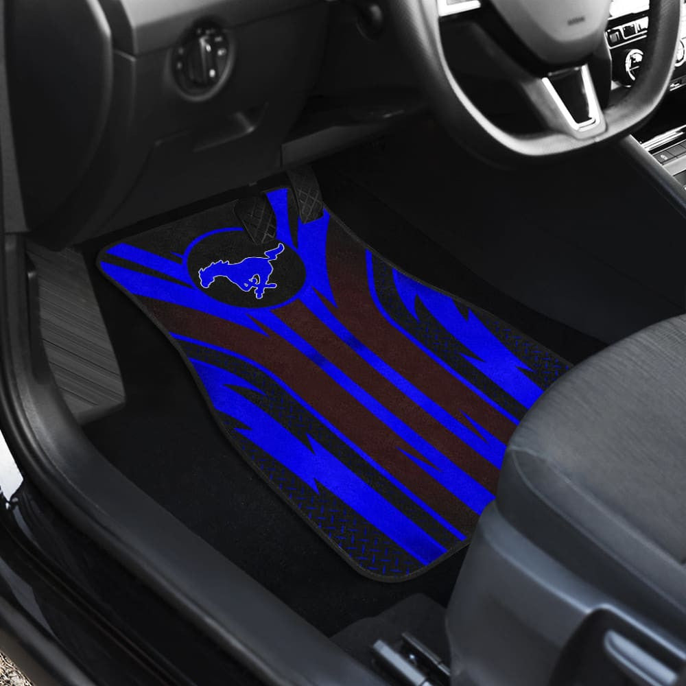Blue Mustang Car Floor Mats