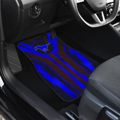 Blue Mustang Car Floor Mats