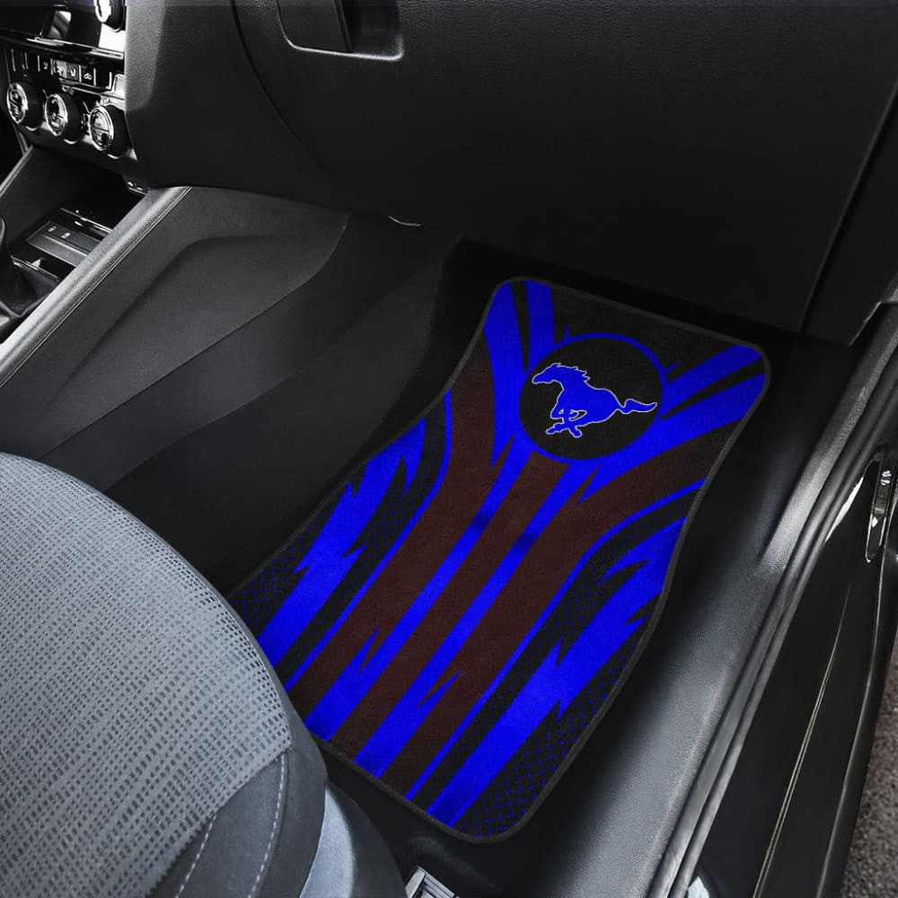 Blue Mustang Car Floor Mats
