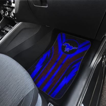 Blue Mustang Car Floor Mats