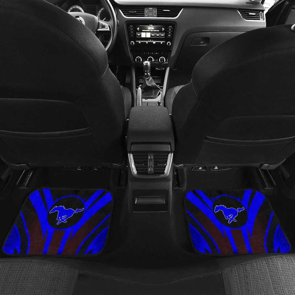 Blue Mustang Car Floor Mats