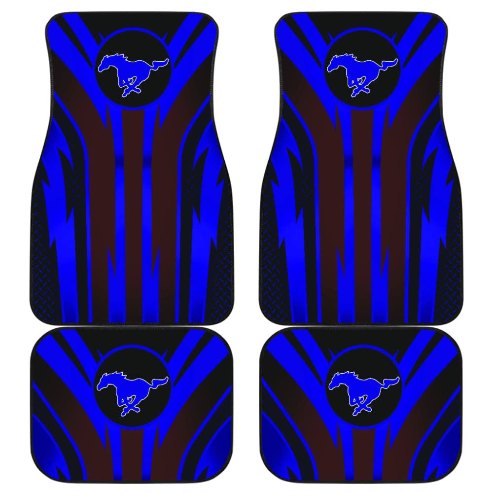 Blue Mustang Car Floor Mats