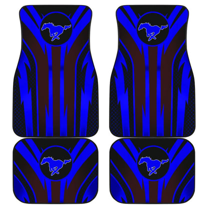 Blue Mustang Car Floor Mats