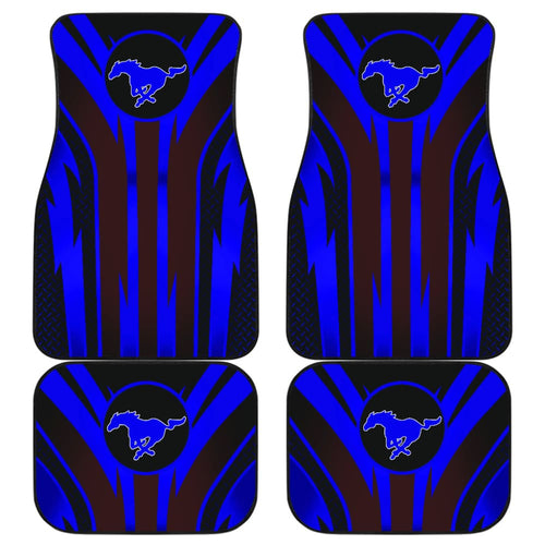 Blue Mustang Car Floor Mats