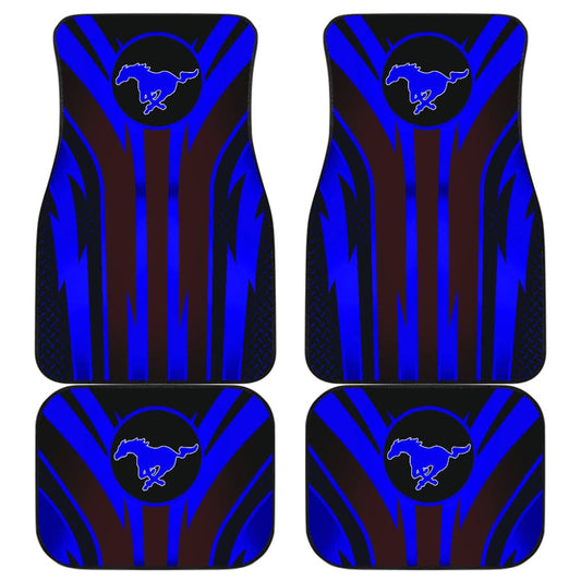 Blue Mustang Car Floor Mats