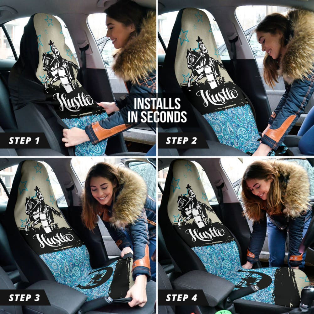 Amazing Barrel Racer Horse Lovers Car Seat Covers Custom