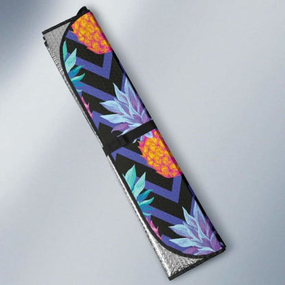 Pineapples Pattern Zigzag Background Car Auto Sun Shades