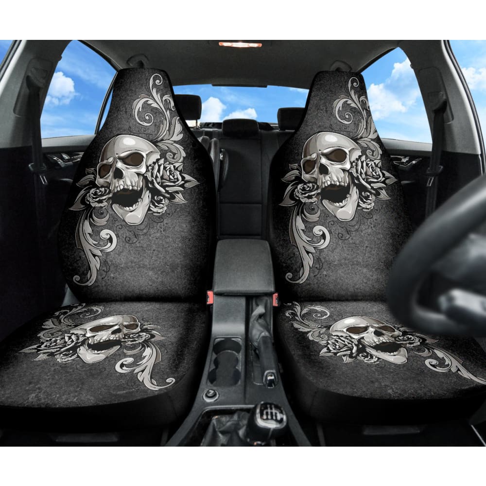 Amazing Gift Ideas Floral Skull Car Seat Covers Custom
