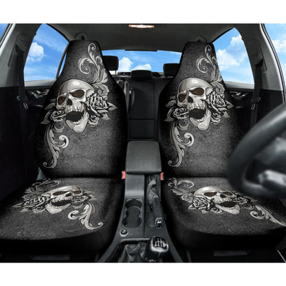 Amazing Gift Ideas Floral Skull Car Seat Covers Custom