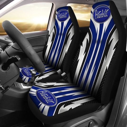 Dark Blue Peterbilt Car Seat Covers