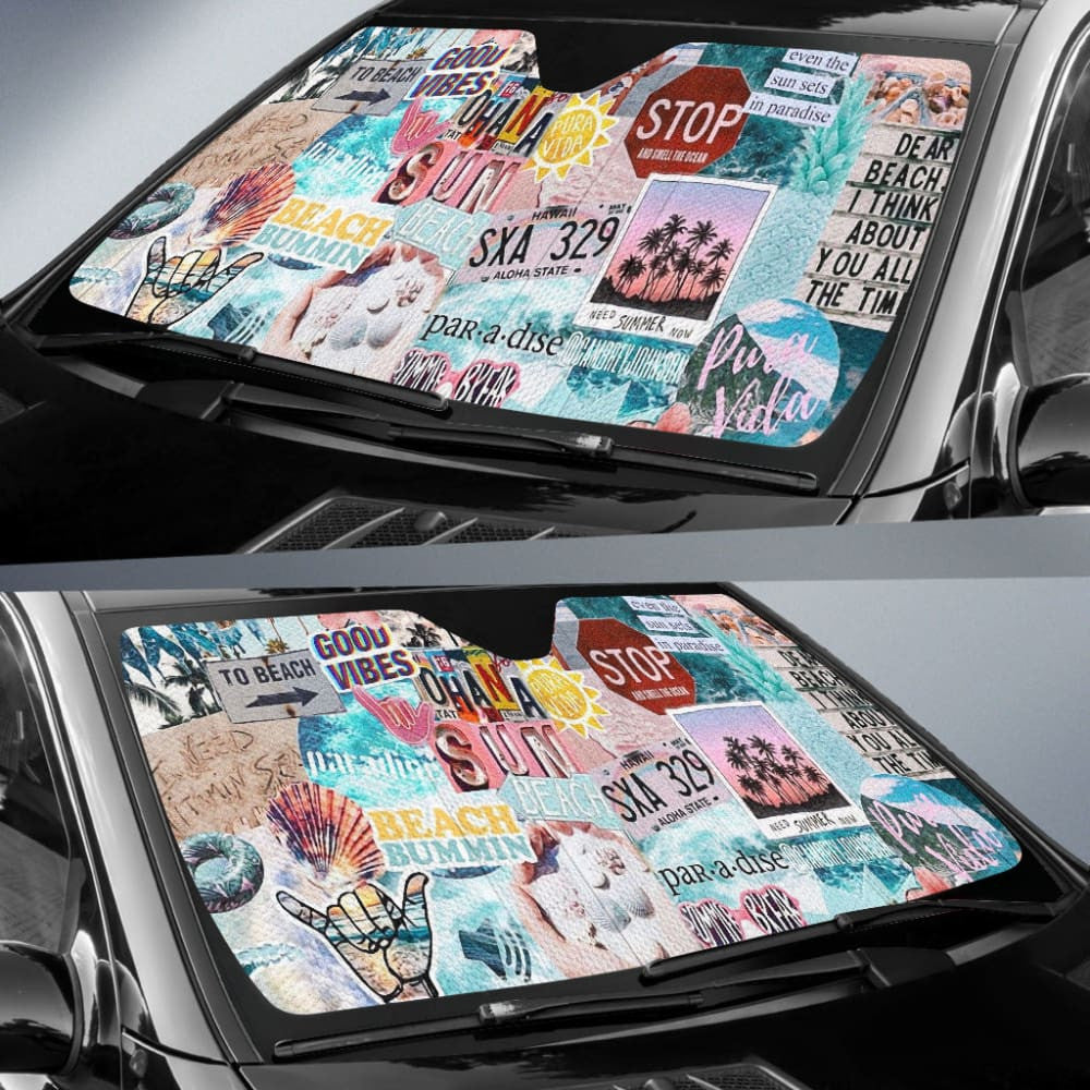 On The Beach Car Auto Sun Shades