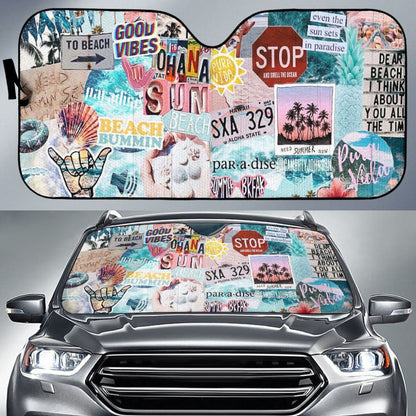 On The Beach Car Auto Sun Shades