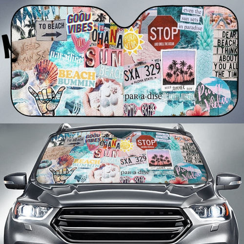 On The Beach Car Auto Sun Shades
