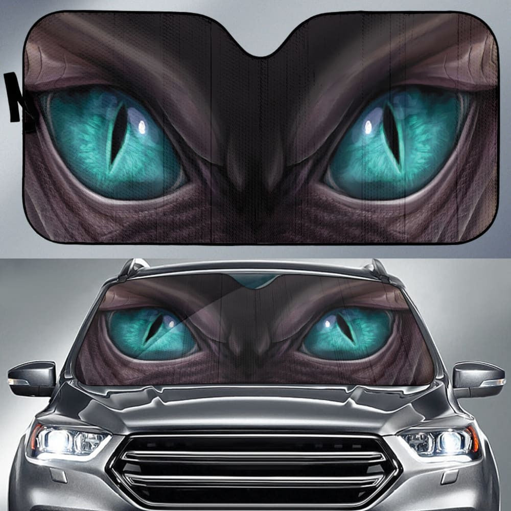 Cyan Dragon Eyes Car Auto Sun Shades