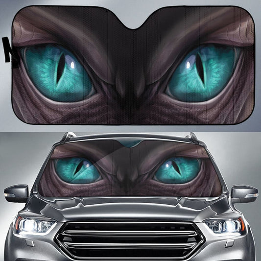 Cyan Dragon Eyes Car Auto Sun Shades