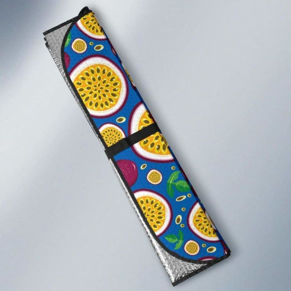Passion Fruit Blue Background Car Auto Sun Shades