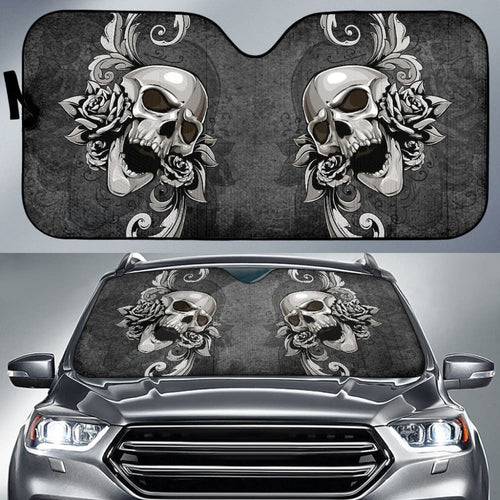 Amazing Gift Ideas Floral Skull Car Auto Sun Shades