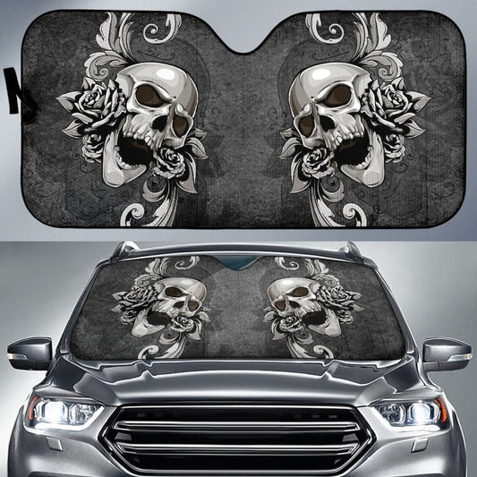 Amazing Gift Ideas Floral Skull Car Auto Sun Shades