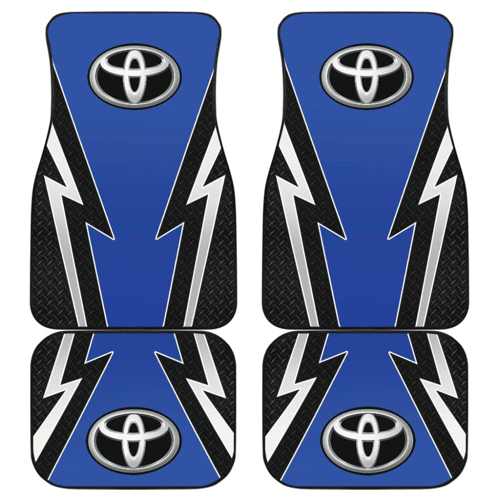 Blue And Black Toyota Amazing Style Car Floor Mats Custom