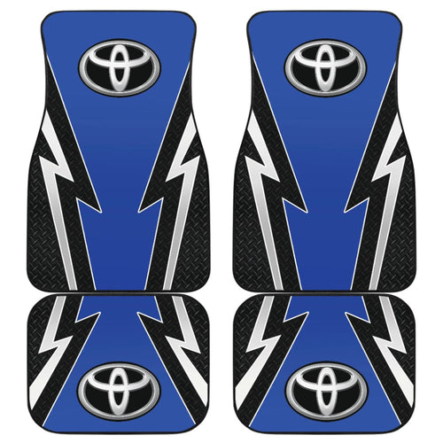 Blue And Black Toyota Amazing Style Car Floor Mats Custom