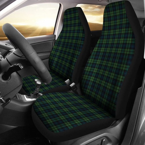 Black Watch Plaid Tartan Car Seat Covers
