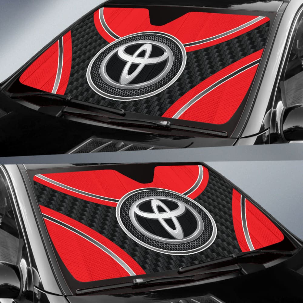 Red Toyota Amazing Style Car Car Auto Sun Shades Custom