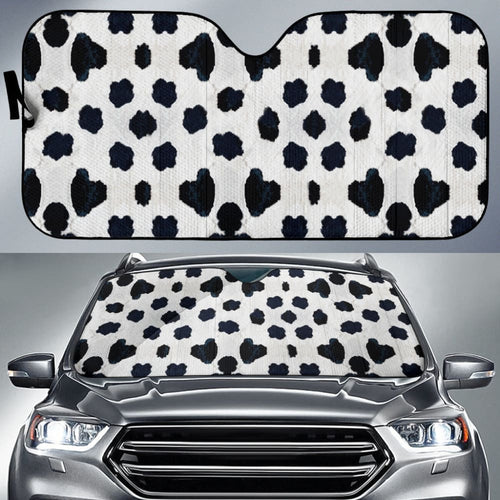 Amazing Best Gift Black And Blue Cowhide Print Car Auto Sun Shades