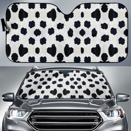 Amazing Best Gift Black And Blue Cowhide Print Car Auto Sun Shades