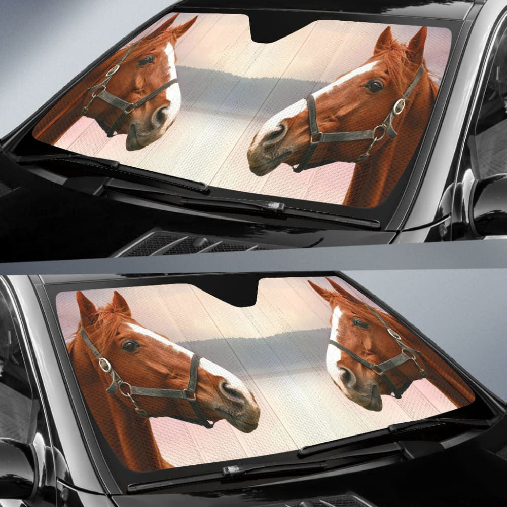 Amazing Beautiful Horse Car Auto Sun Shades