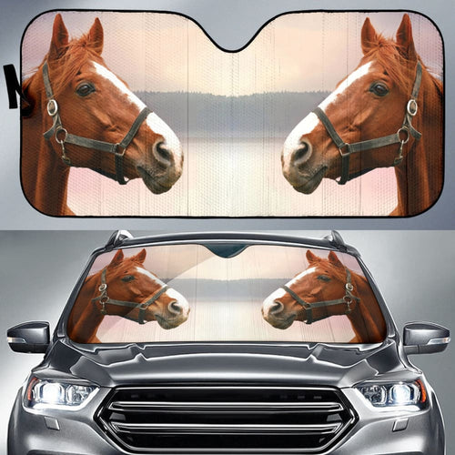 Amazing Beautiful Horse Car Auto Sun Shades