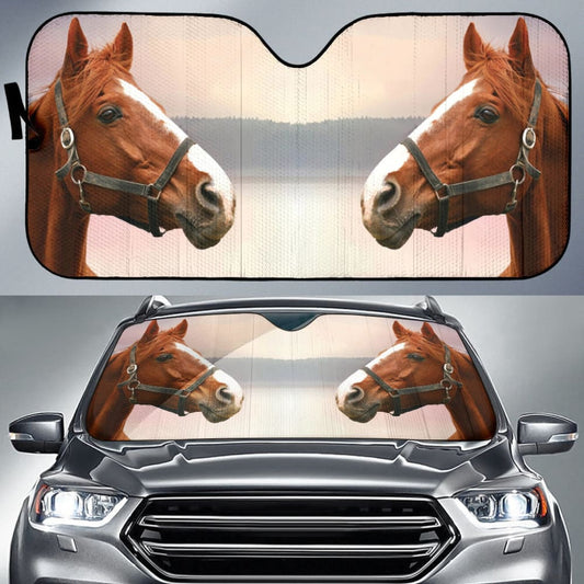Amazing Beautiful Horse Car Auto Sun Shades