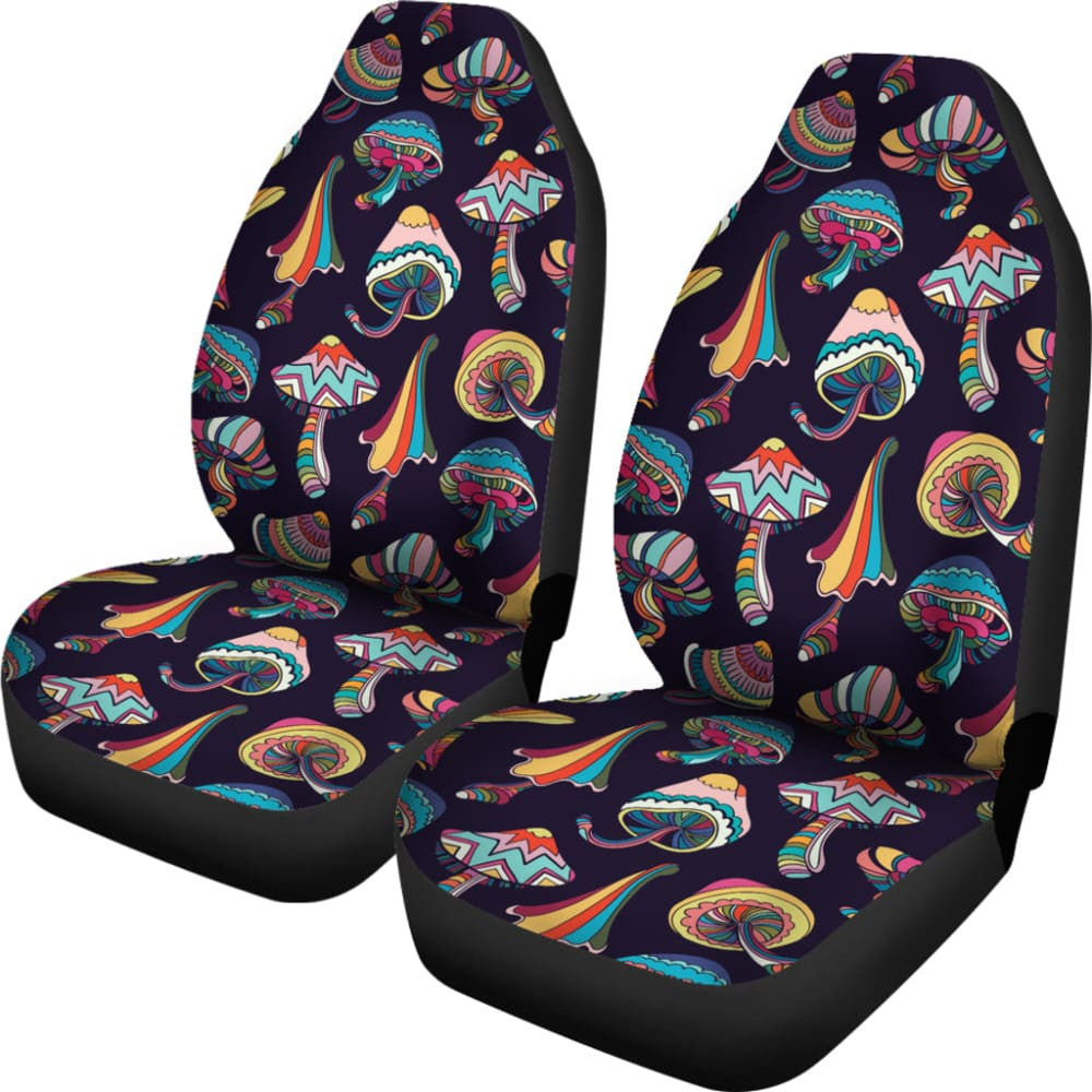 Colorful Mushroom Pattern Custom Car Accessories Car Seat Covers