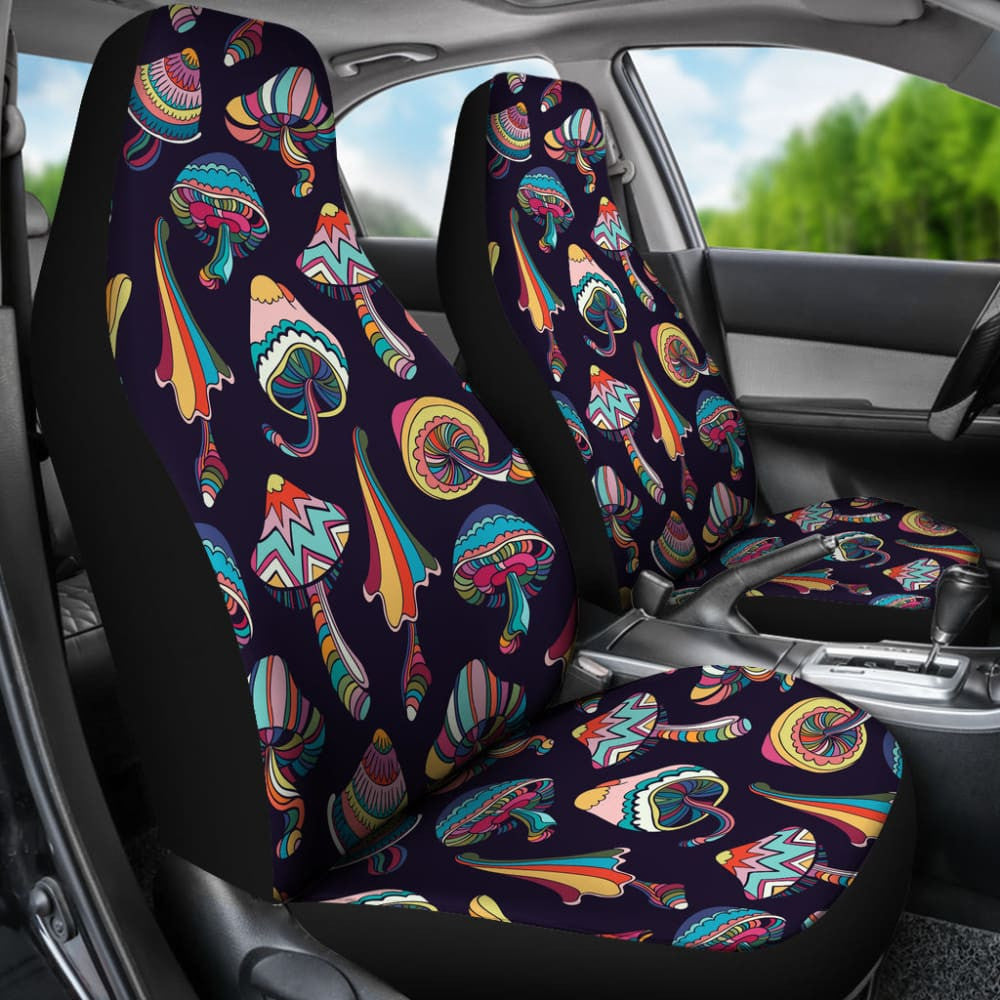 Colorful Mushroom Pattern Custom Car Accessories Car Seat Covers
