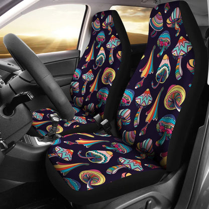 Colorful Mushroom Pattern Custom Car Accessories Car Seat Covers