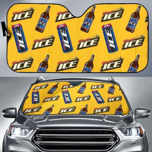 Bud Ice Car Sun Shade Auto Sun Visor For Beer Lover