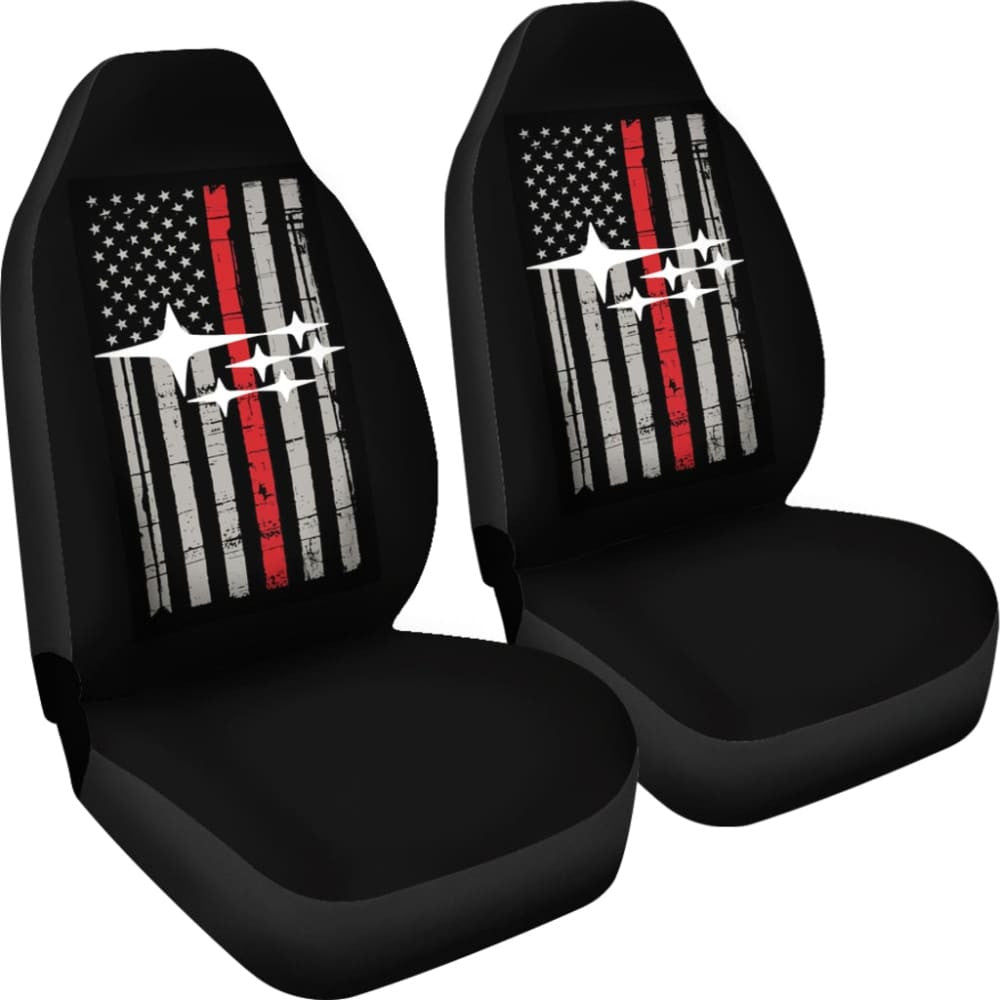 Car Seat Covers With Subaru Mixed Thin Red Line