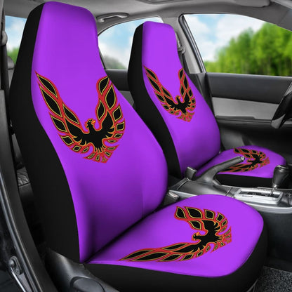 Pontiac Firebird Purple Themed Car Seat Covers Custom