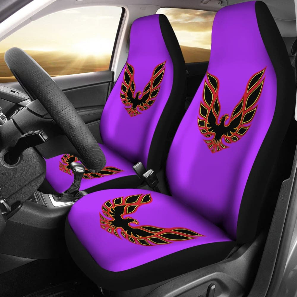Pontiac Firebird Purple Themed Car Seat Covers Custom