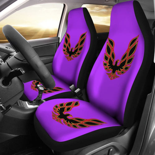 Pontiac Firebird Purple Themed Car Seat Covers Custom
