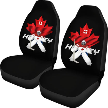 Canada Car Seat Covers, Canada Hockey Player Maple Leaf