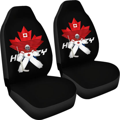 Canada Car Seat Covers, Canada Hockey Player Maple Leaf