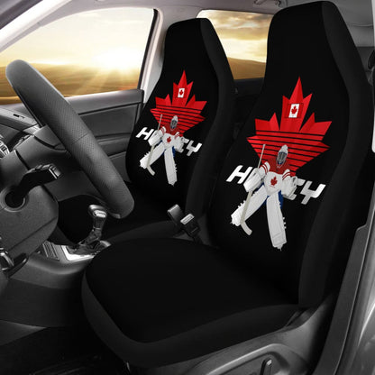 Canada Car Seat Covers, Canada Hockey Player Maple Leaf