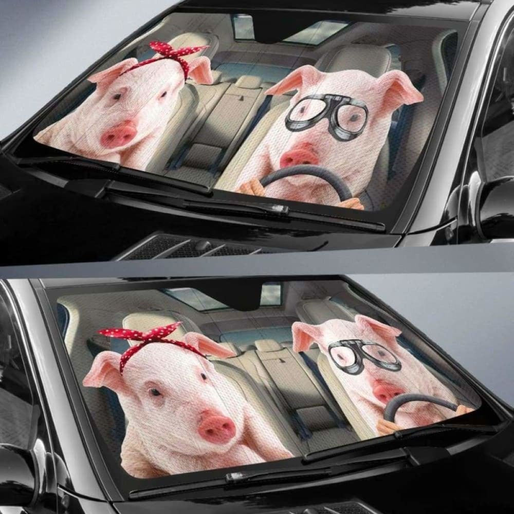 Cute Pig Auto Sun Shades