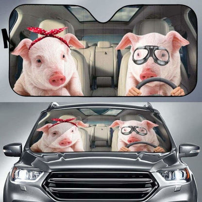 Cute Pig Auto Sun Shades