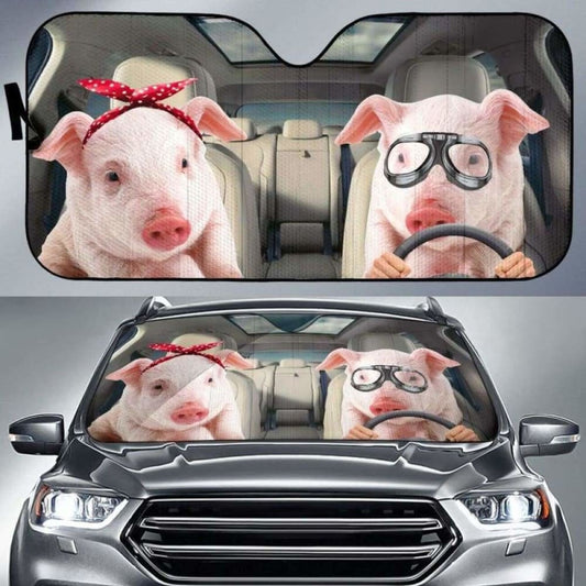 Cute Pig Auto Sun Shades