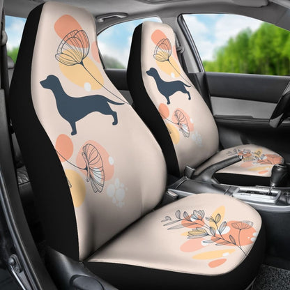 Girly Dachshund Happy Moments Car Seat Covers