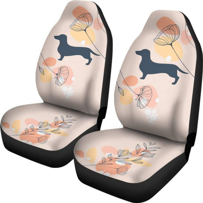 Girly Dachshund Happy Moments Car Seat Covers