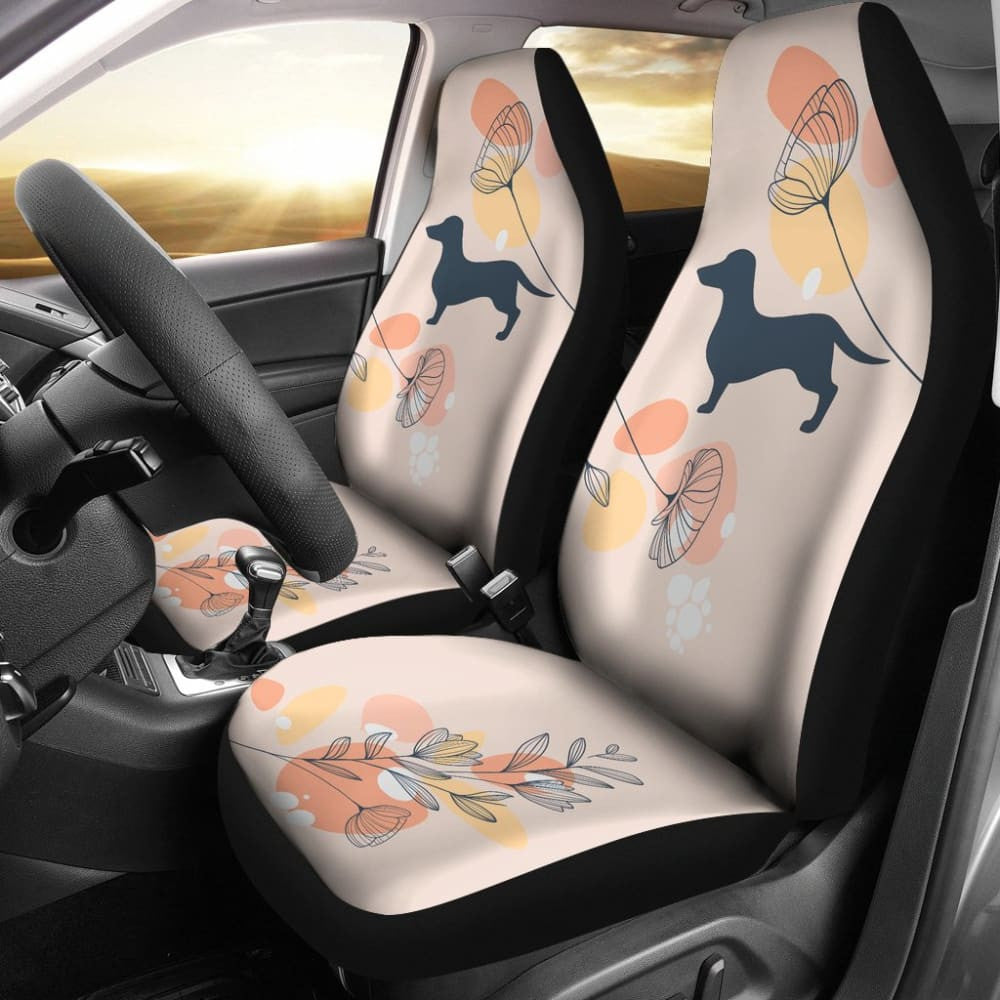 Girly Dachshund Happy Moments Car Seat Covers