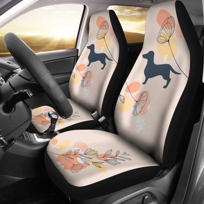 Girly Dachshund Happy Moments Car Seat Covers